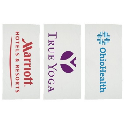 Basic Weight White Beach Towel