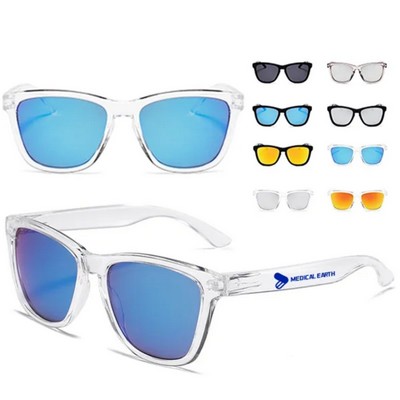 Crystalline Mirrored Malibu Sunglasses