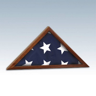 Genuine Walnut Flag Display Case