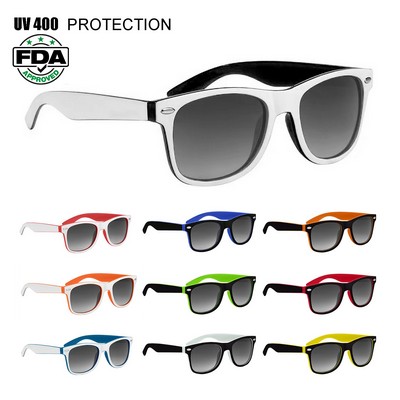 Unisex Two-tone Color Sunglasses (UV400 Lenses)