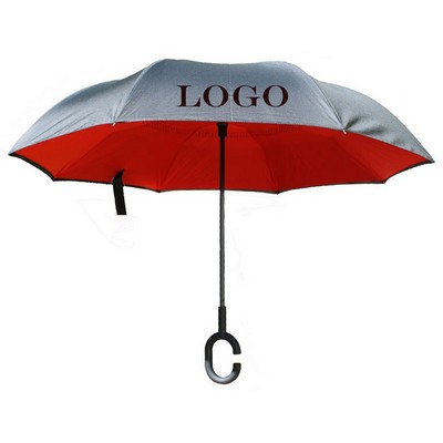 2 Sided 2 Tone Reversible Umbrella
